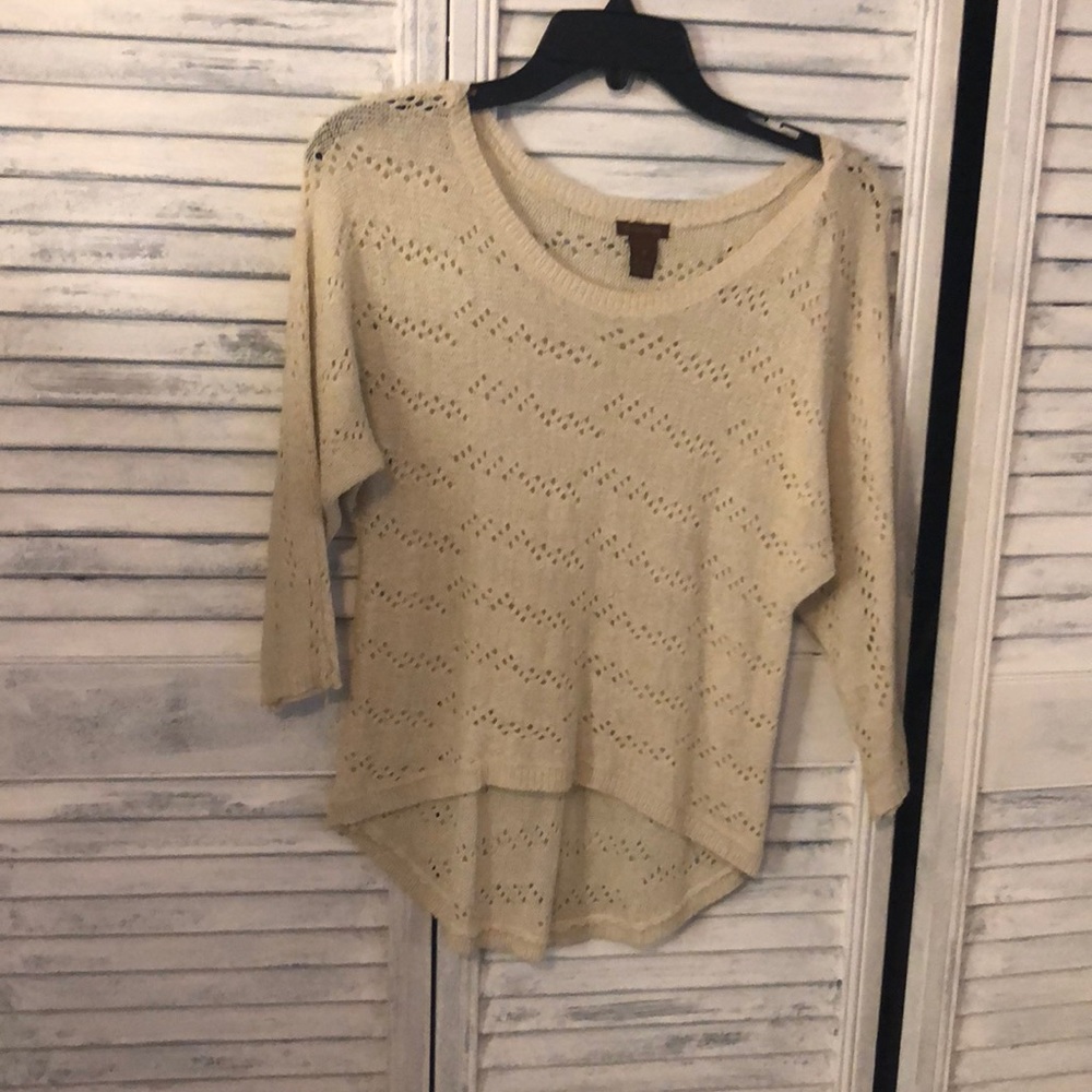 Copper key quarter sleeve sweater